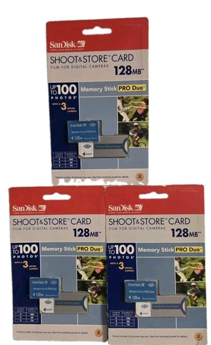Lot sandisk 128mb memory - of,