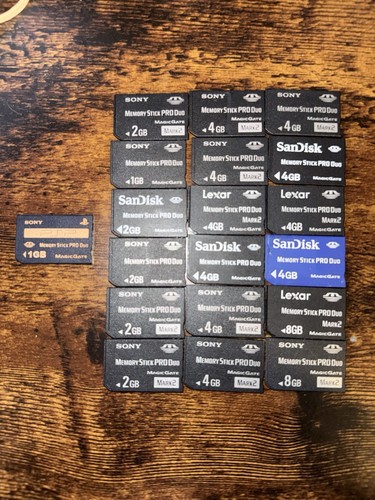 Lot various memory stick - of,